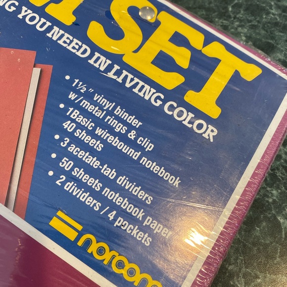 Vintage Norcom Purple JAM SET Binder Bundle NEW.!! - Picture 2 of 5